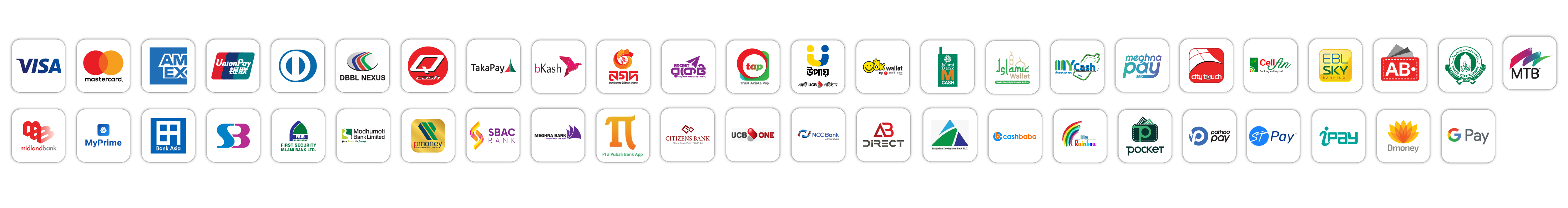SSLCommerz Payment Methods